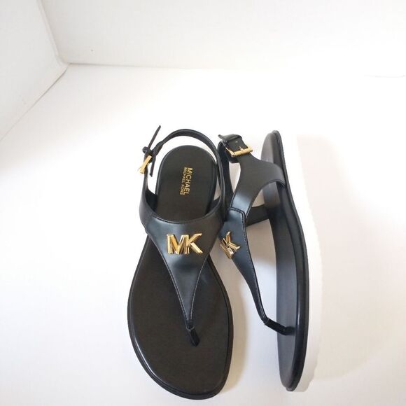 New! MICHAEL KORS Women's MK Logo Jilly T-Strap Sandal Shoe Open-Toe Size 9 NWOB - Picture 5 of 8